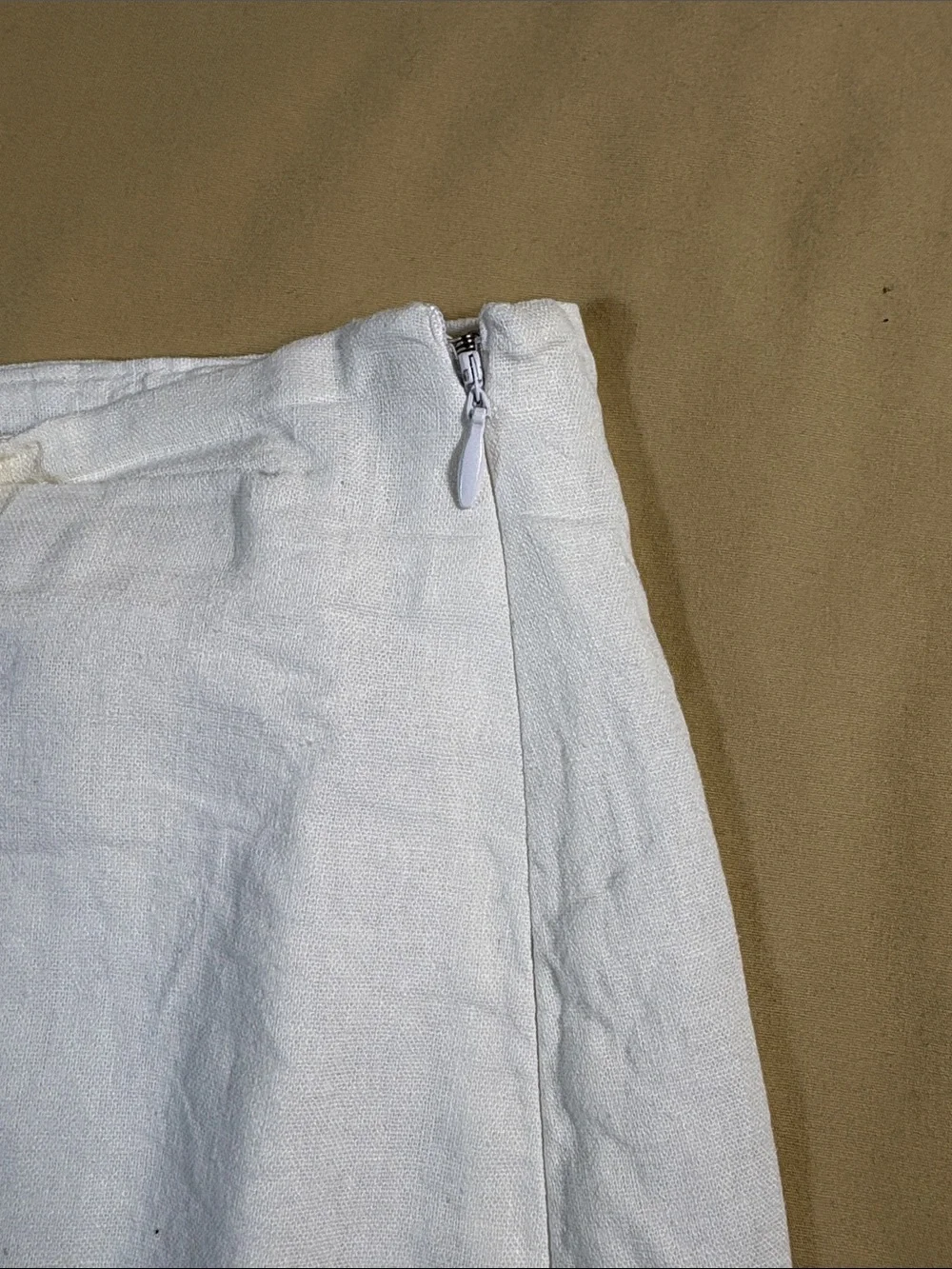 A New Day Linen Blend Wrap Mini Skort White Women's Plus Size 14 NWT